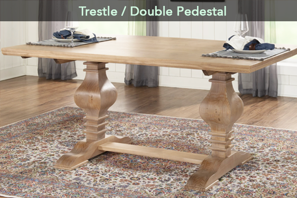 double pedestal table